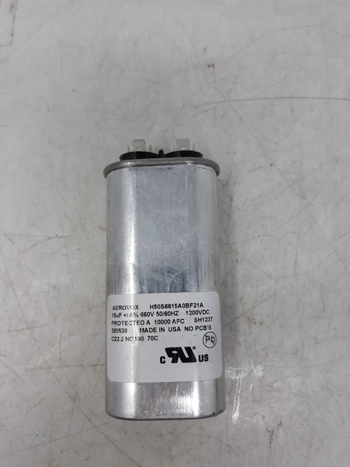 Aerovox H50S6615A0BF21A CAPACITOR