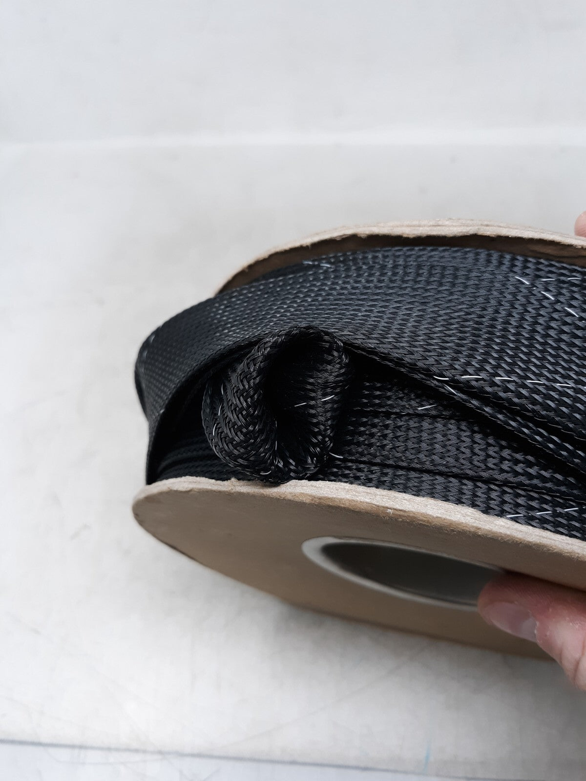 Clean Cut® FR - 1 1/2" - Black w/ White Tracer- 100 ft spool