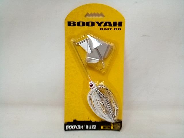 BOOYAH 3/8 Oz Buzz Pearl White & Snow White Shad Fishing Lure