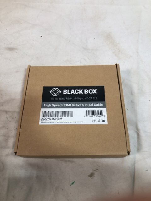 BLACK BOX AOC-HL-H2-15M High Speed HDMI 2.0 Active Optical Cable AOC 15m Black