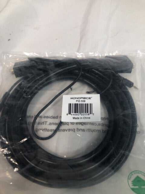 Monoprice USB-A to Mini-B 2.0 Cable 5-Pin, PID: 588 Gold Plated - Black
