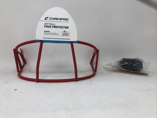 Champro RED Softball Face Protector HXMS-1