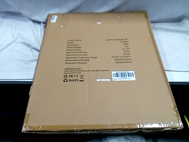 Jackery solarsaga 200W solar panel generator 80-0200-USORD1 JS-200A
