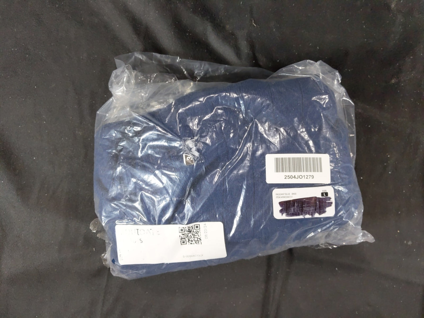 Express Polo -Pageant Blue- Men's Short Sleeve 3 Buttons Collared Sweater Size L