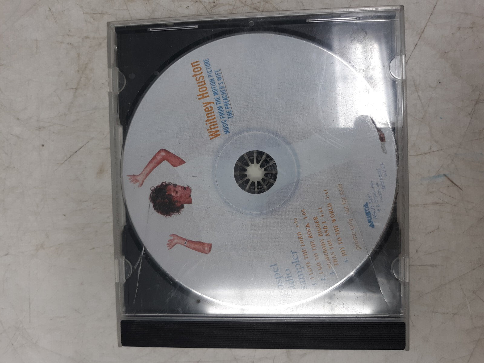 "Whitney Houston - The Preacher's Wife Gospel Radio Sampler Promo CD ASCD-328 -