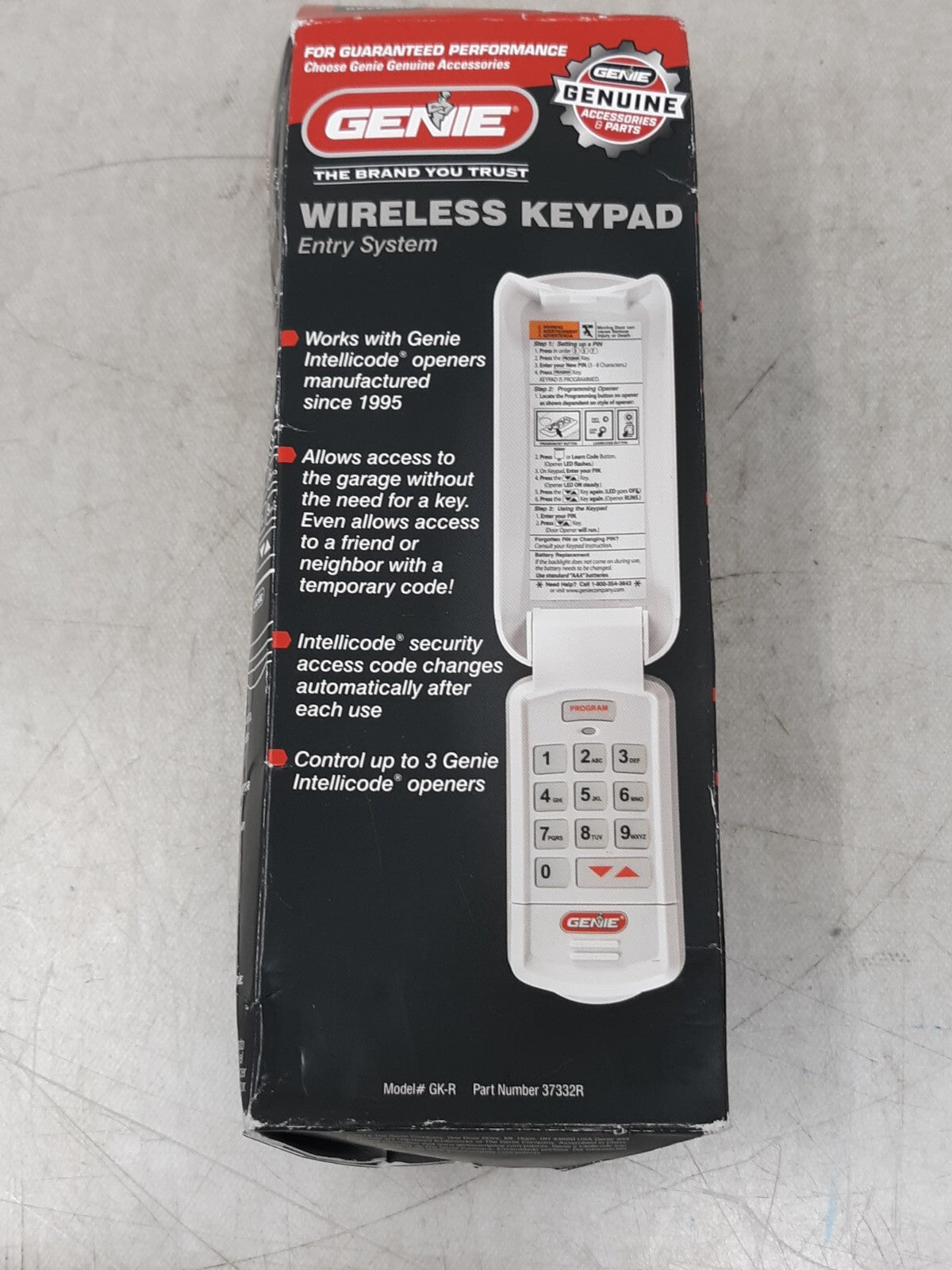 Genie Intellicode Wireless Keyless Keypad Garage Door Opener (37332R)