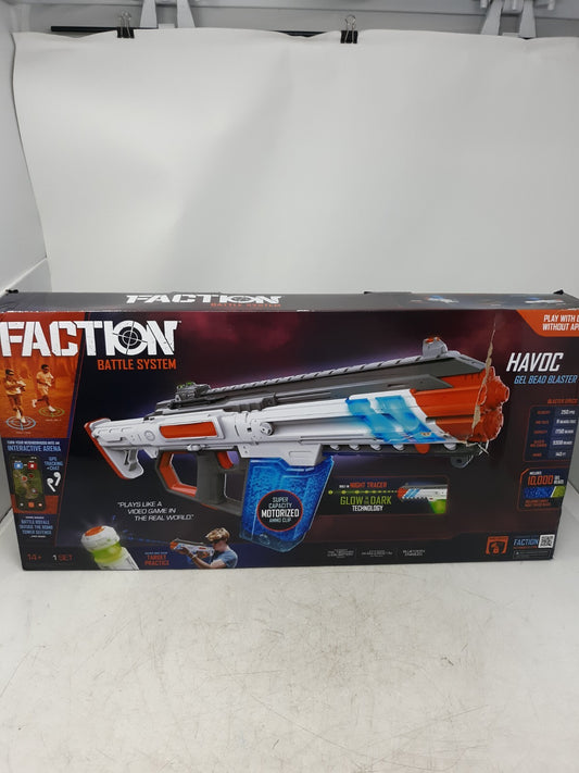 Faction Battle System Havoc Gel Bead Blaster - Motorized, 10,000 Beads, App-Enab