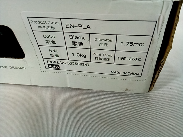 Ender Series 3D Printing Filament 1.75mm Black