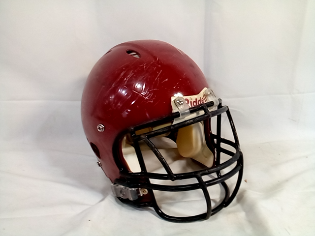 Riddell Youth Medium Football Helmet - Red