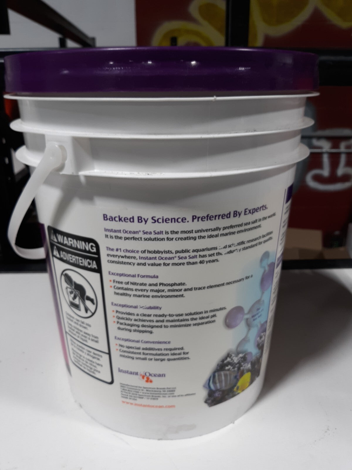 Instant Ocean Sea Salt 48 lb Bucket for making 160 gallons