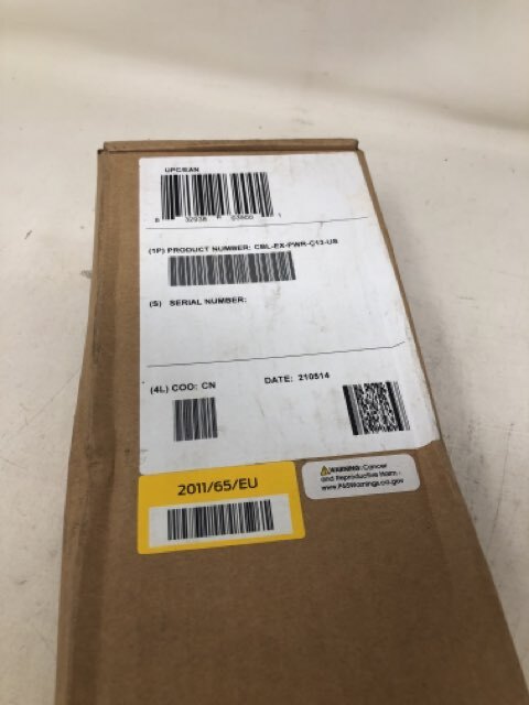 Juniper CBLEXPWRC13US Power Cord 16AWG 110V AC 8FT