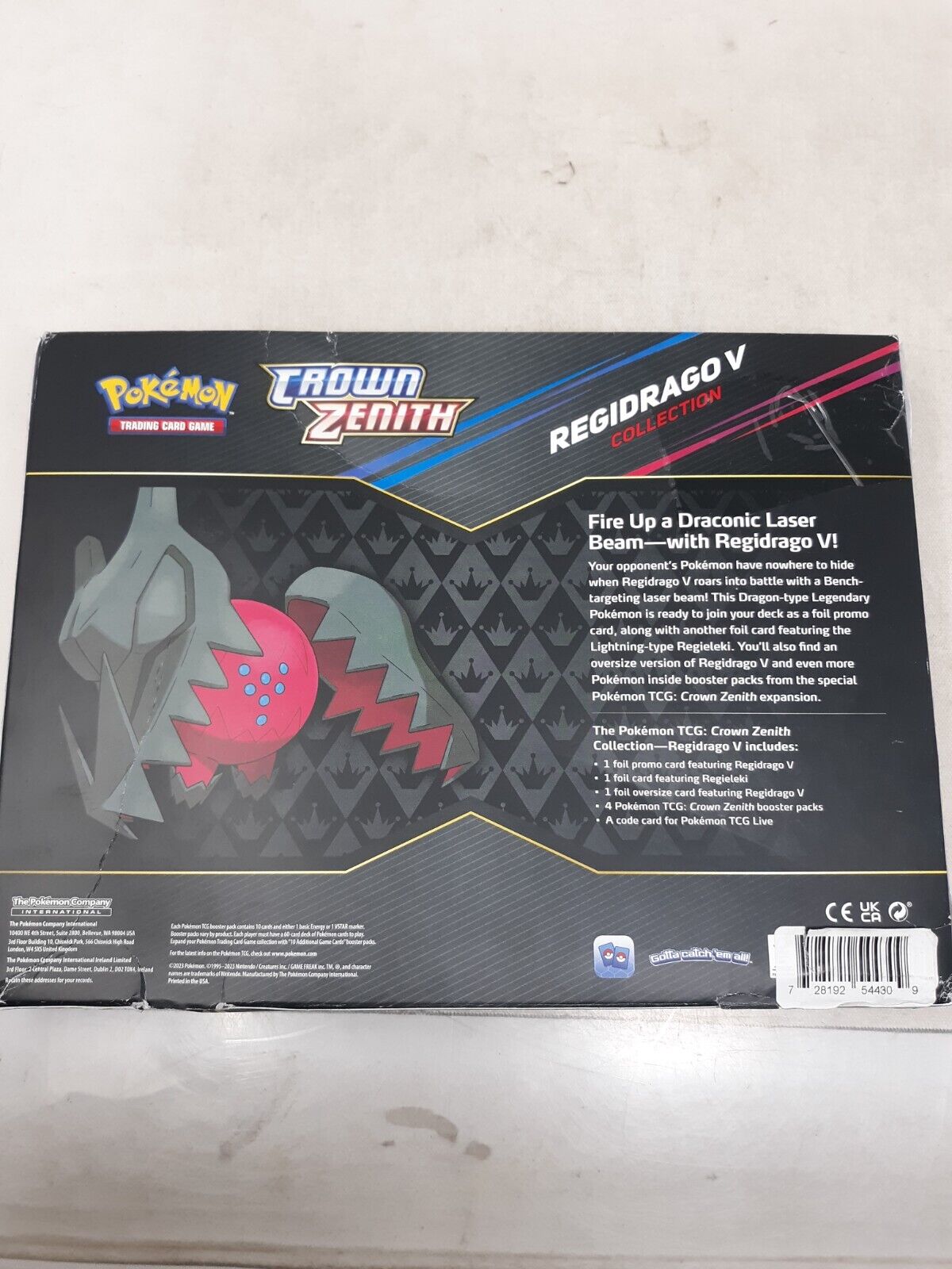 Pokemon TCG Crown Zenith Regidrago V Collection