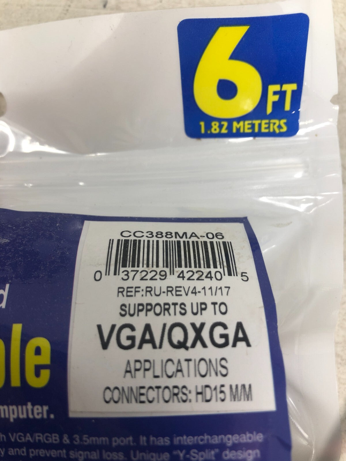 QVS Ultrathin VGA/Audio Cable