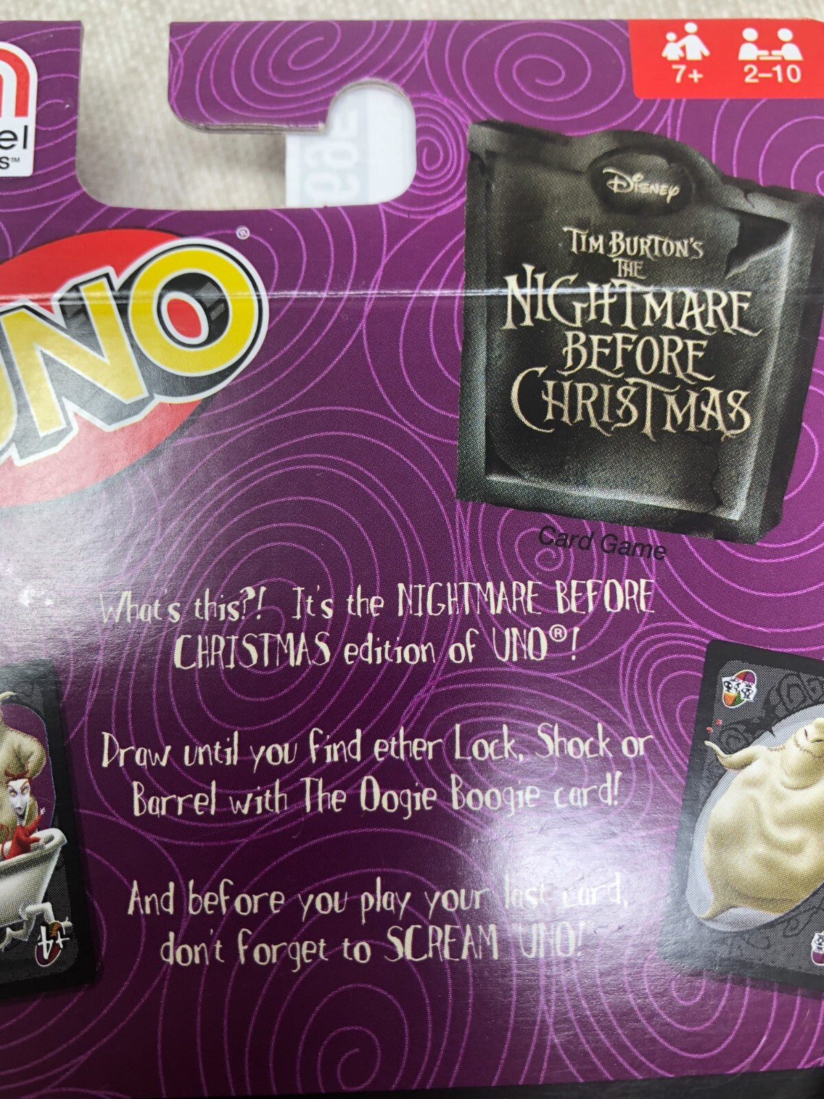 Mattel - The Nightmare Before Christmas: UNO Card Game