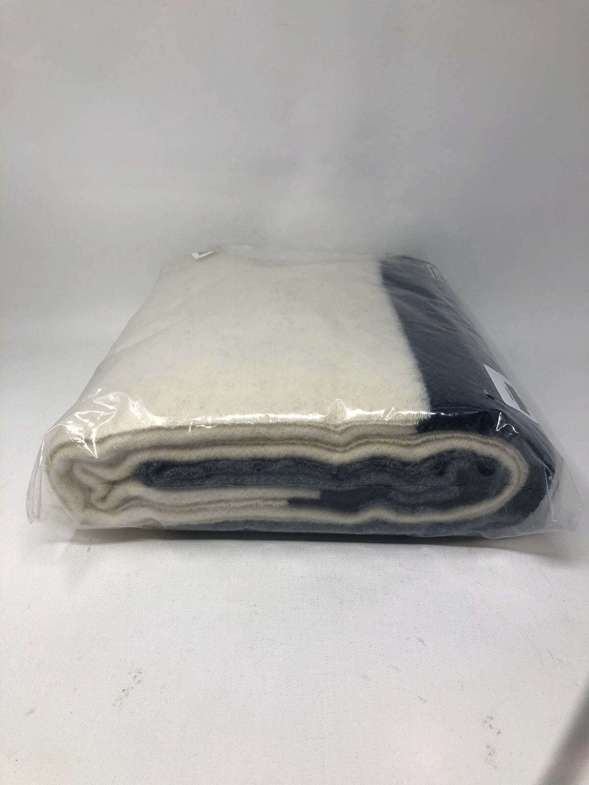alicia adams alpaca Canyon Throw ~ Genuine Alpaca Wool Blanket, Ivory/Blue/Navy
