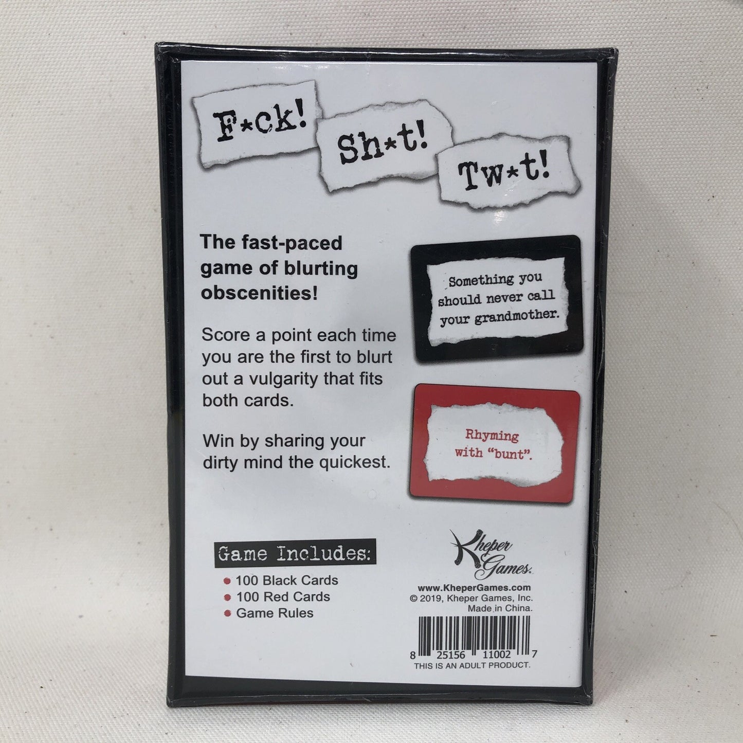 Kheper Game F*ck Sh*t Tw*t Adult Card Game