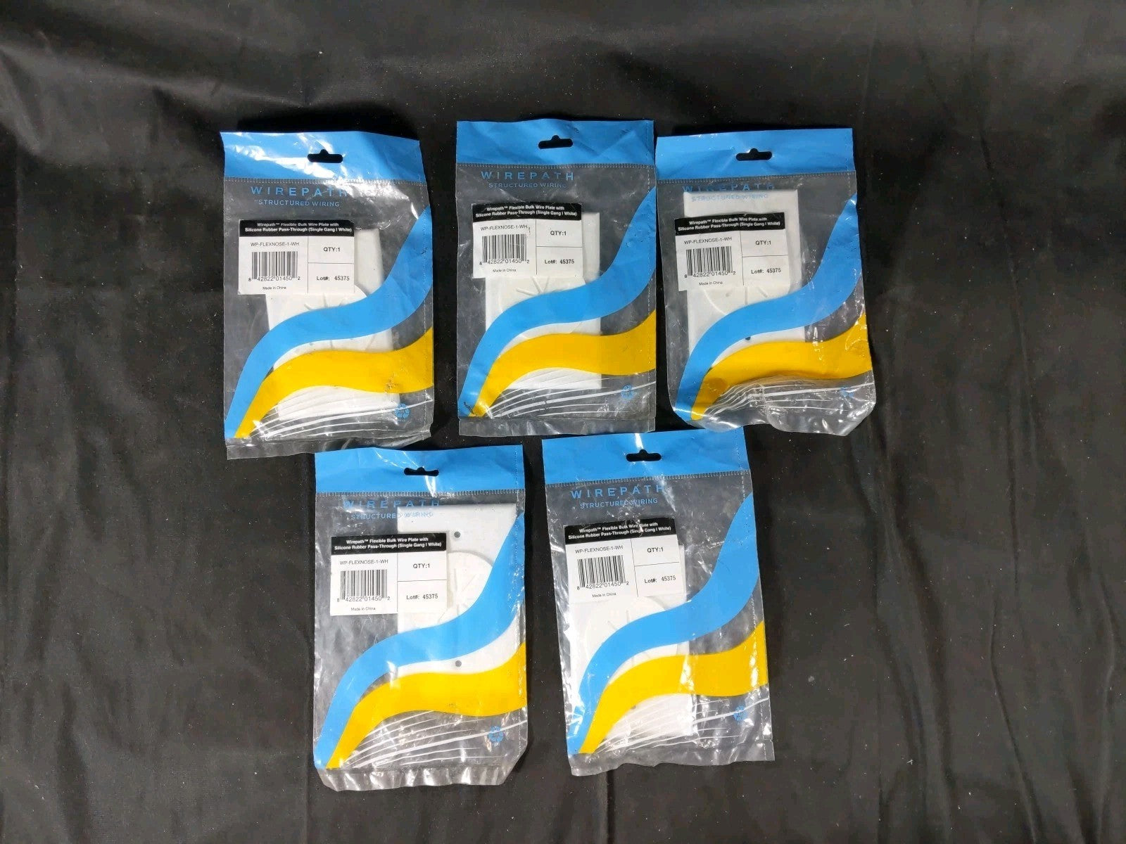 QTY. 5 Wirepath Flexible Bulk Wire WP-FLEXNOSE-1-WH Silicone Rubber Pass-Through