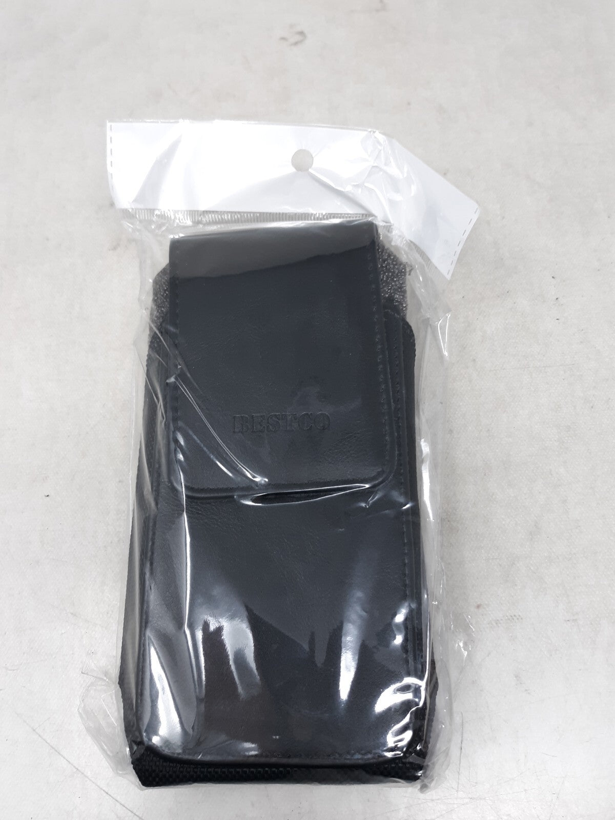 Lot of 2 XL Vertical Leather Holster Carrying Phone Case With Belt Clip Pouch