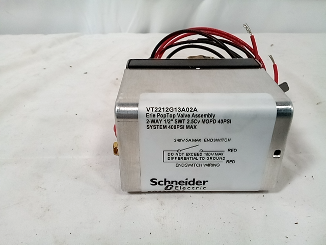 ERIE Poptop Zone Valve, 1/2 in. Swt, 18 in. Leads