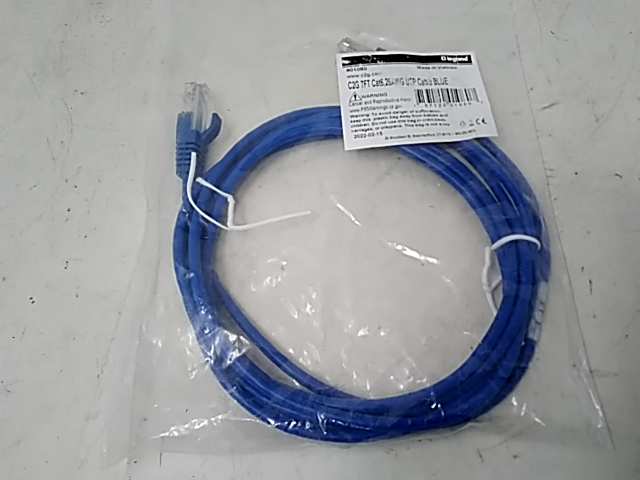01080 7 Ft. Cat6 Snagless Unshielded UTP Slim Ethernet Network Patch Cable, Blue