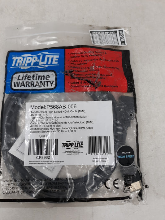 Tripp Lite 6' Foot High Speed HDMI Cable Ultra UHD P568-006 Digital Video Audio