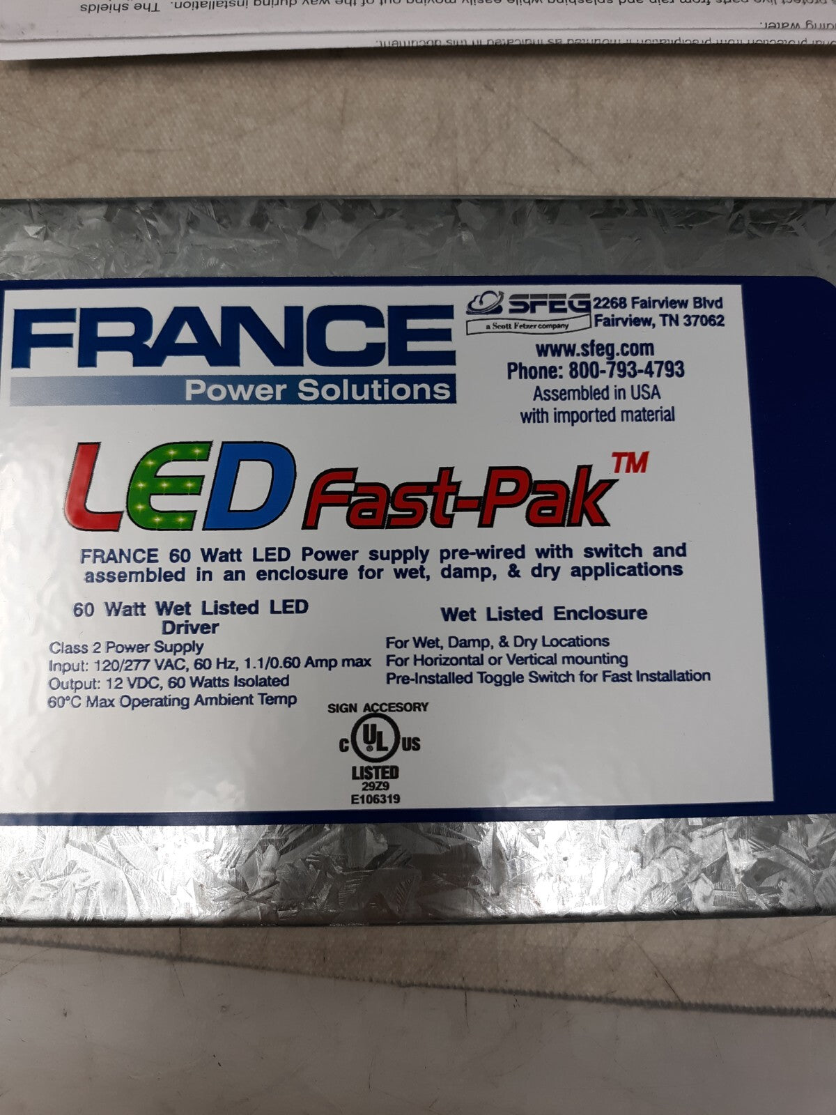 France Power Solutions LED Class 2 Power Supply Box
