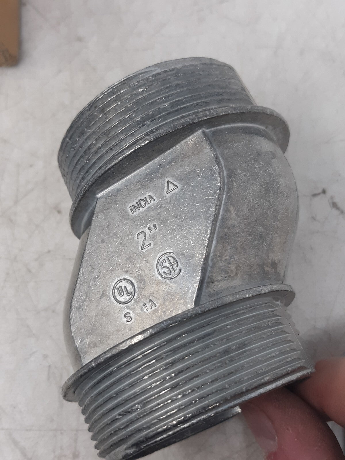 Emerson NEER RN-200 Offset Nipple 2" Zinc Die Cast Conduit Fitting – Lot of 2