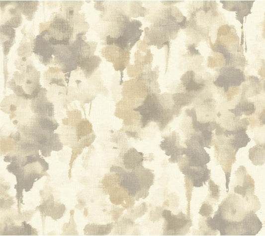 York Wallcoverings CZ2466 Candice Olson Mirage Wallpaper white taupe gold