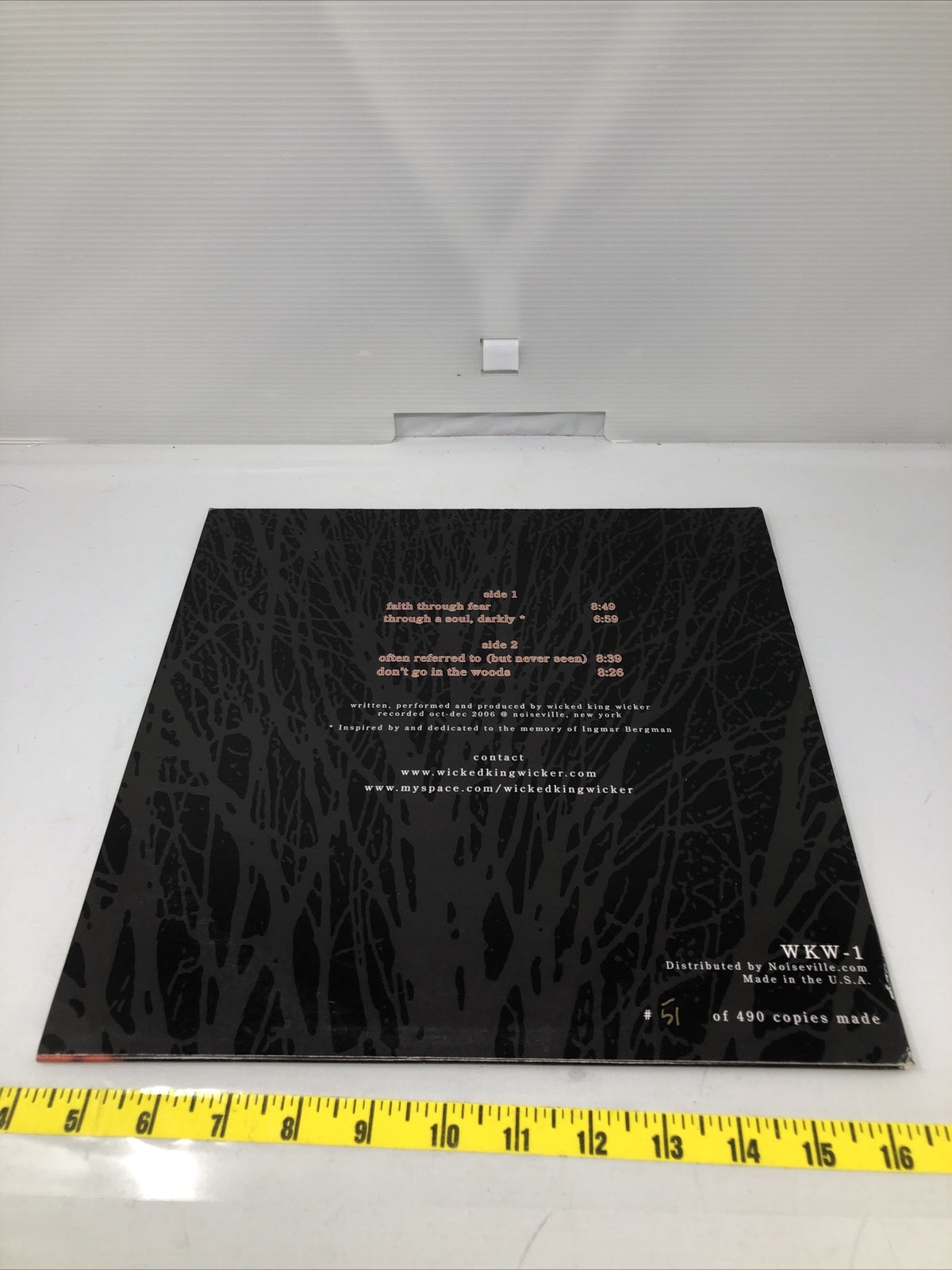 Wicked King Wicker Vinyl 51/490 Copies Made