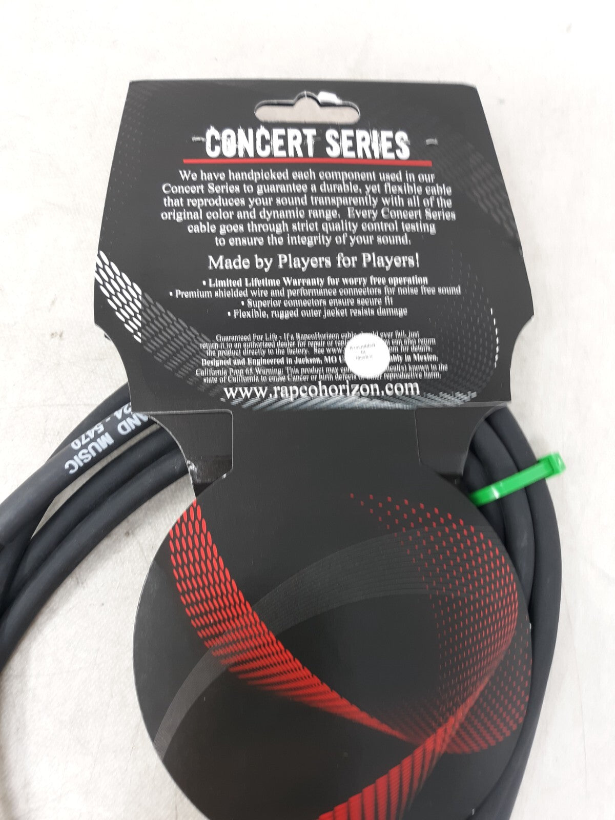 RapcoHorizon H16-6 6FT 16GA 1/4"-1/4" Speaker Cable