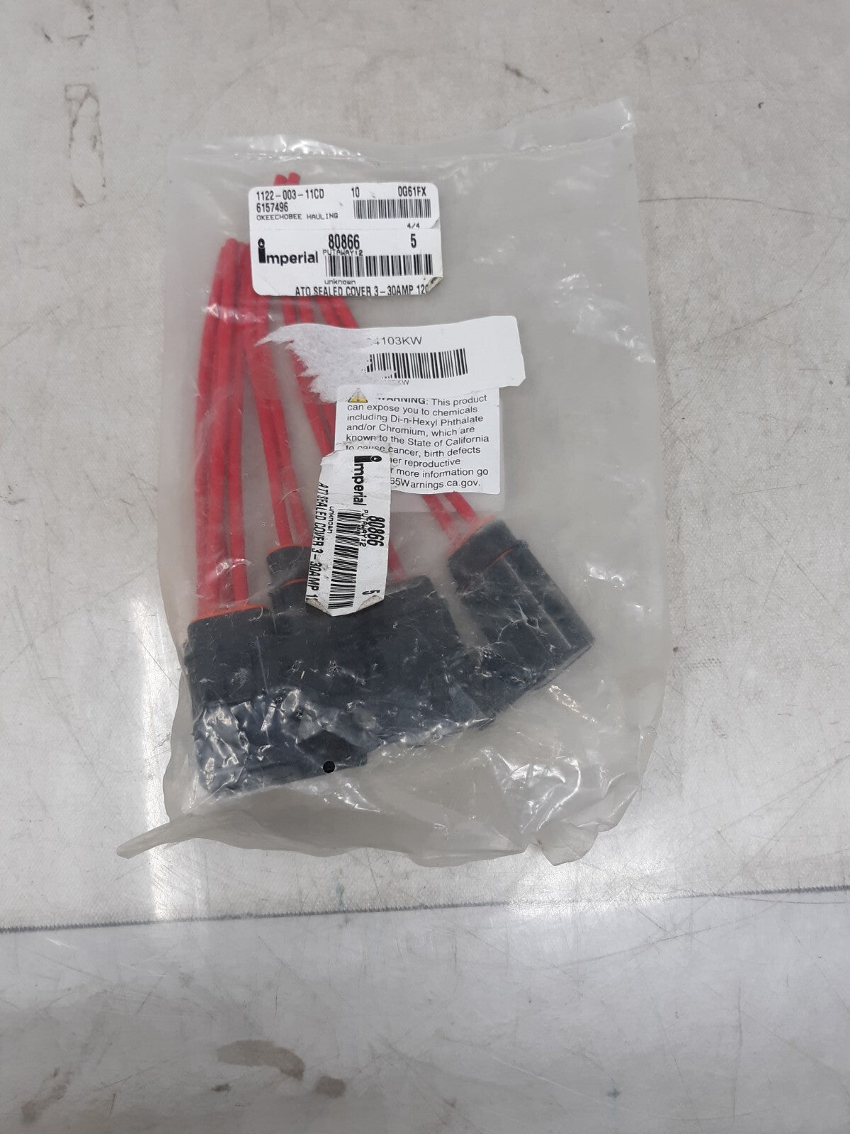 Pack of 5 Imperial 80866 E209277 Ato Sealed Cover 3-30 Amp 600V 12 AWG