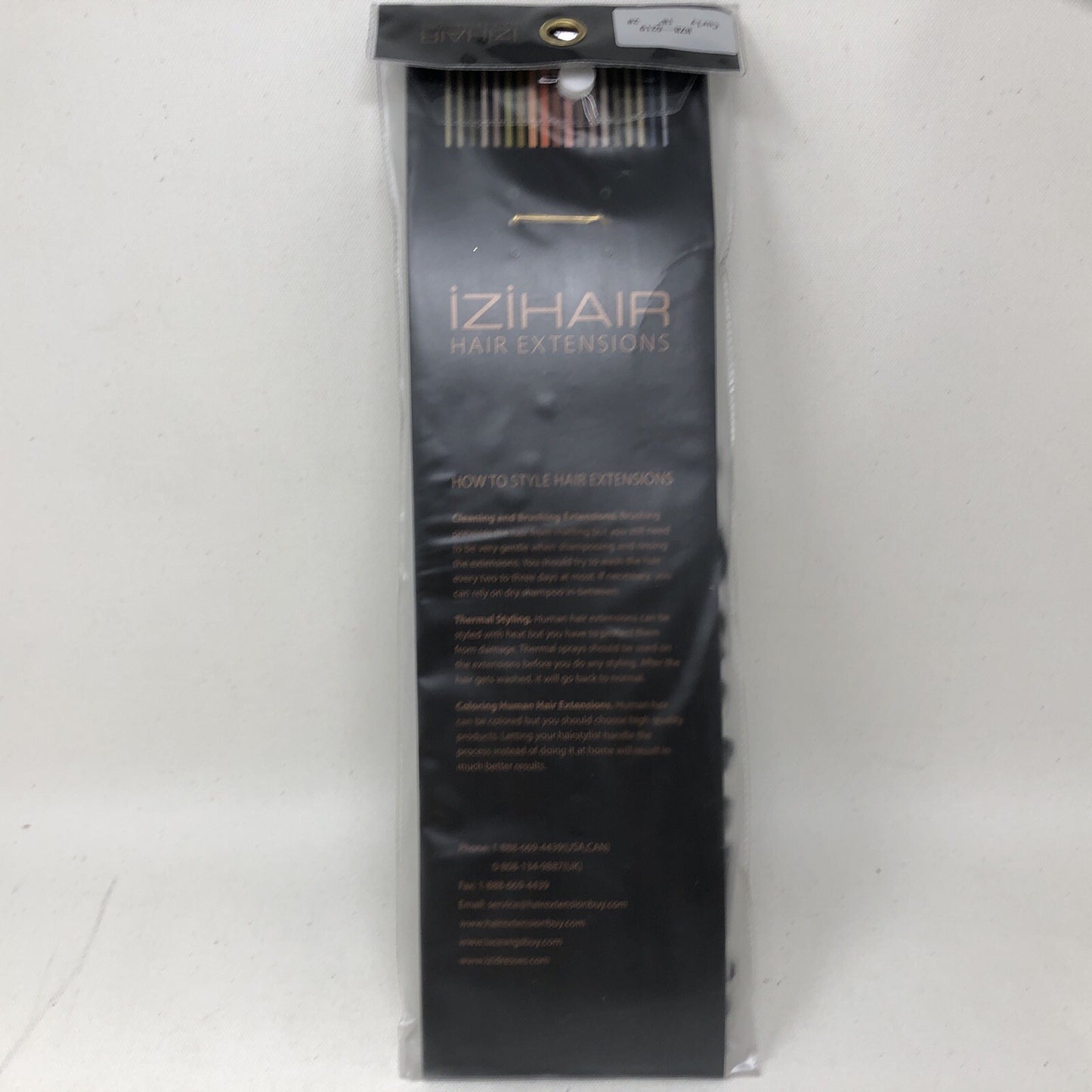 izihair  Clip hair extensions 100% human hair tangle free HZB-5219 Curly 18in 2#