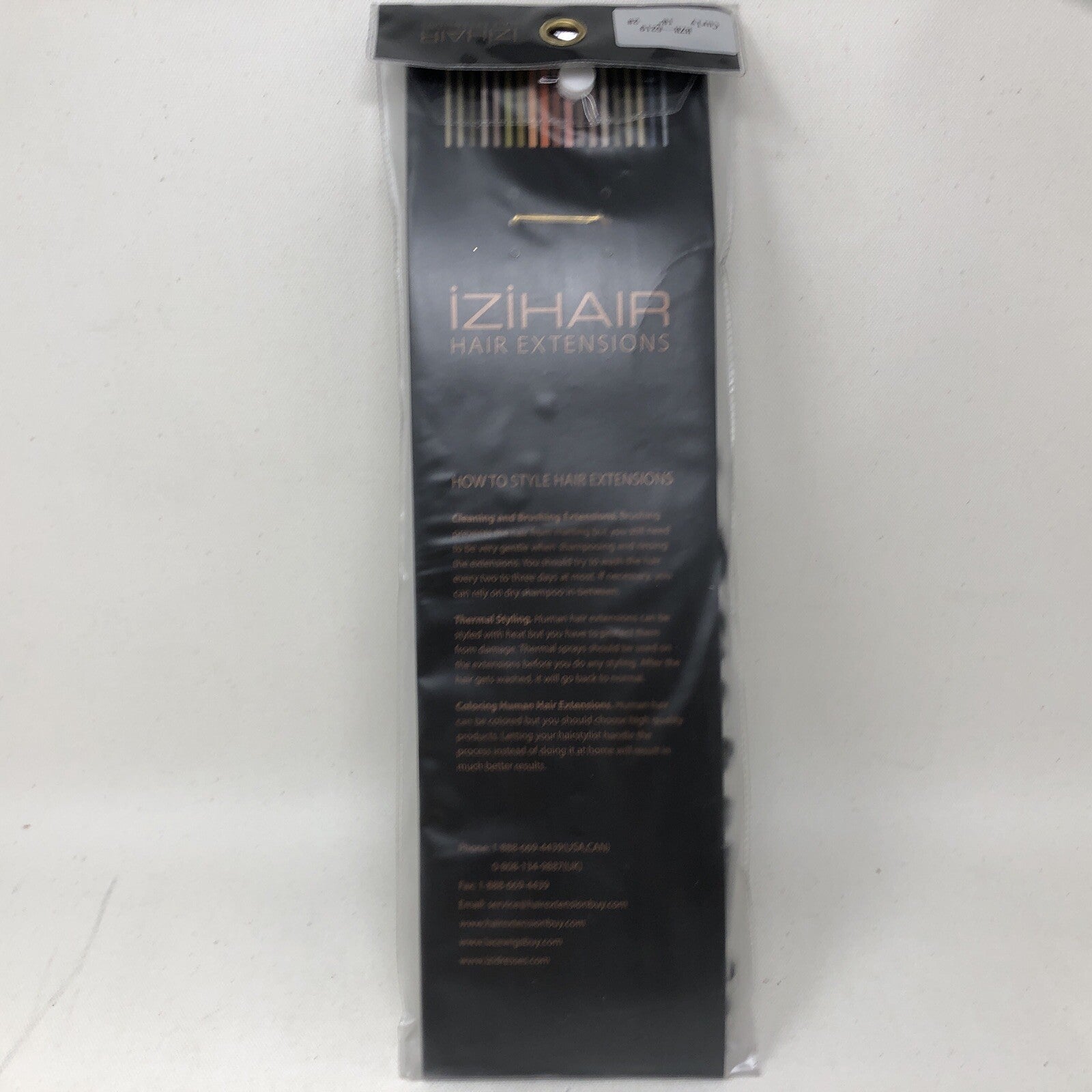 izihair  Clip hair extensions 100% human hair tangle free HZB-5219 Curly 18in 2#