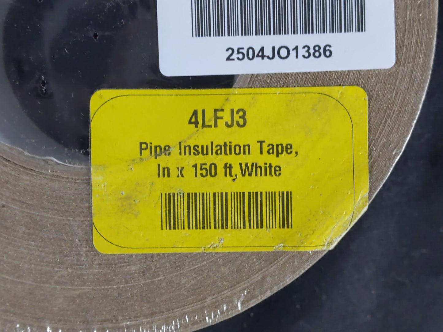 OWENS Corning Pipe Insulation Tape 150ft 3in Core 8 MIL Thick White 4LFJ3