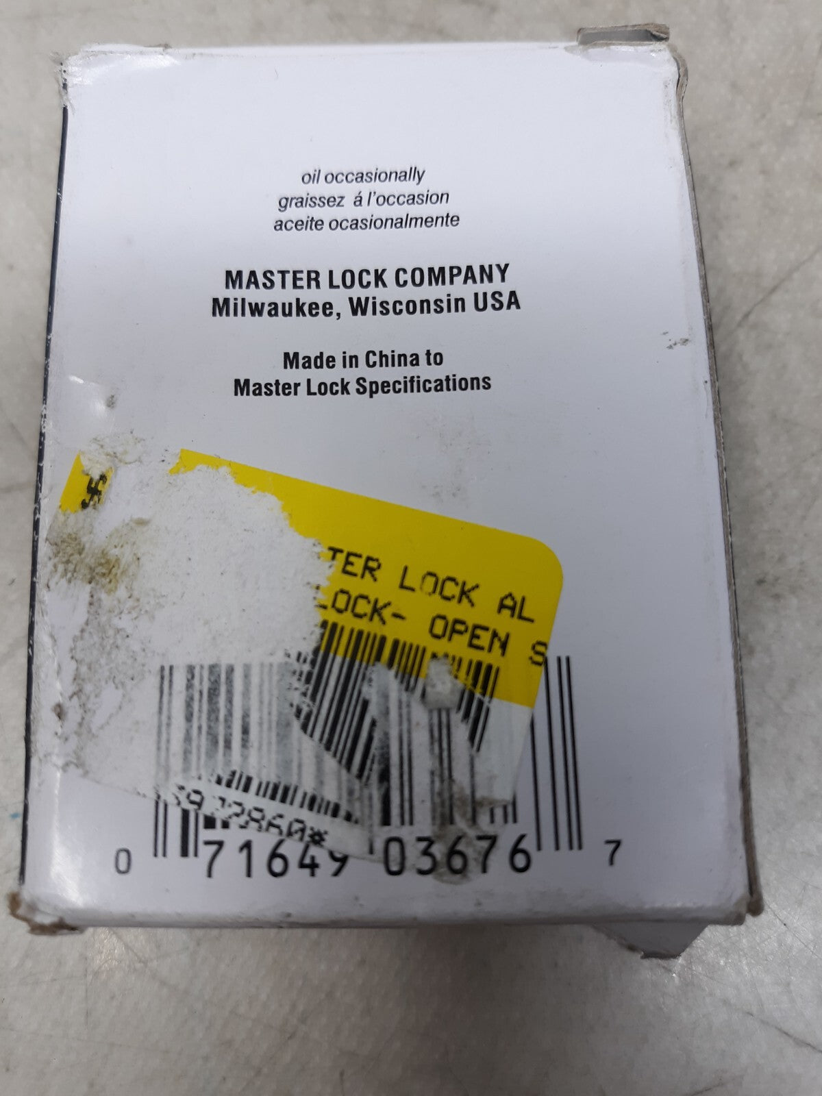 Master Lock 4150Ka Padlock, Keyed Alike, Standard Shackle, Rectangular Brass