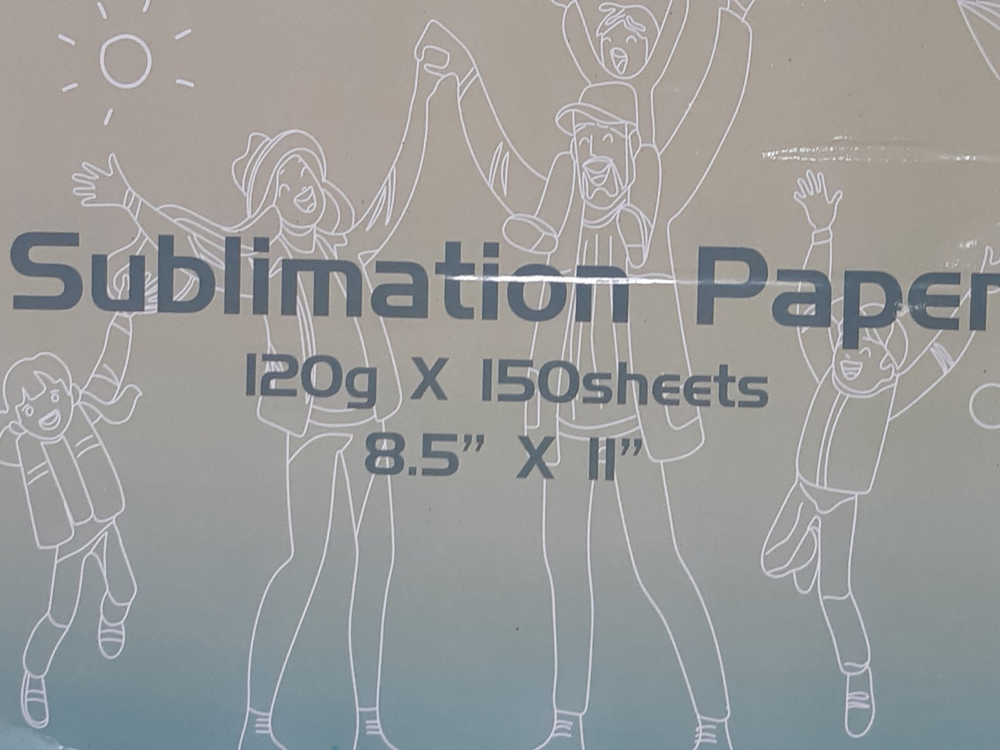 HTVRONT Sublimation Paper 8.5x11" 125g x 120 Sheets for Inkjet Printer