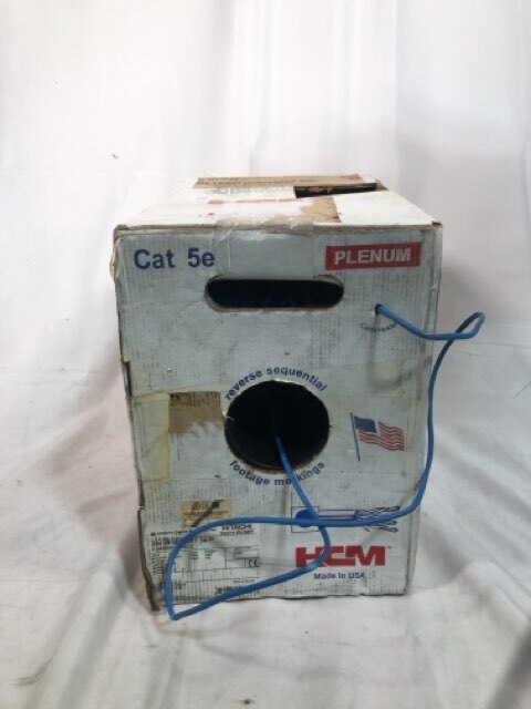 HITACHI CABLE 39419-8-BL2 CAT5e PLENUM BLUE 1000 FT