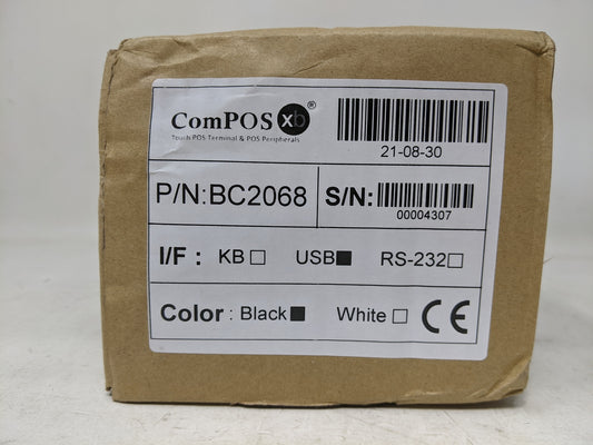 ComPOS XB Laser Wired Scanner - BC2068, Black