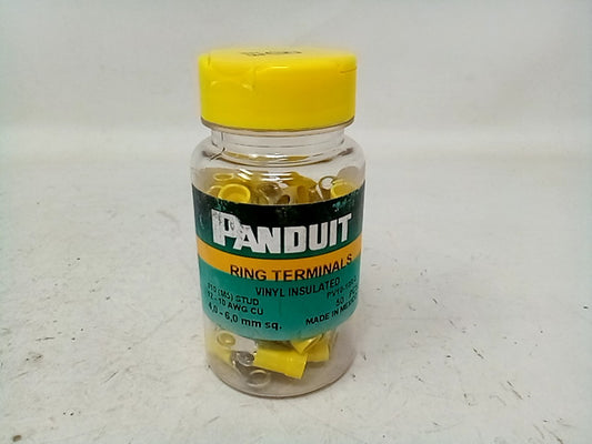 PANDUIT VINYL INSULATED RING TERMINALS - 50 PCS