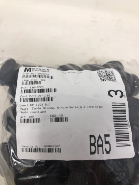 Mouser Electronics 836-2723 Cable Glands/Grips Qty: 100