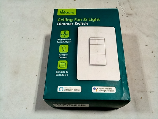 Treatlife ceiling fan and light dimmer switch