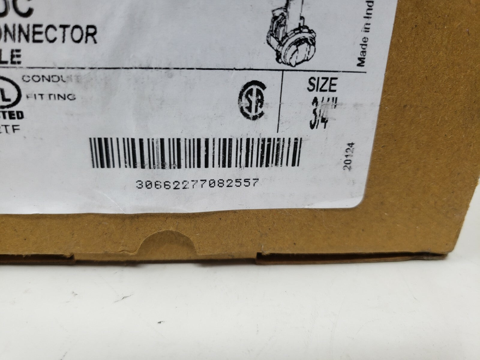 EATON - Crouse Hinds Series - ACB75DC - 3/4" Box Connector with saddle