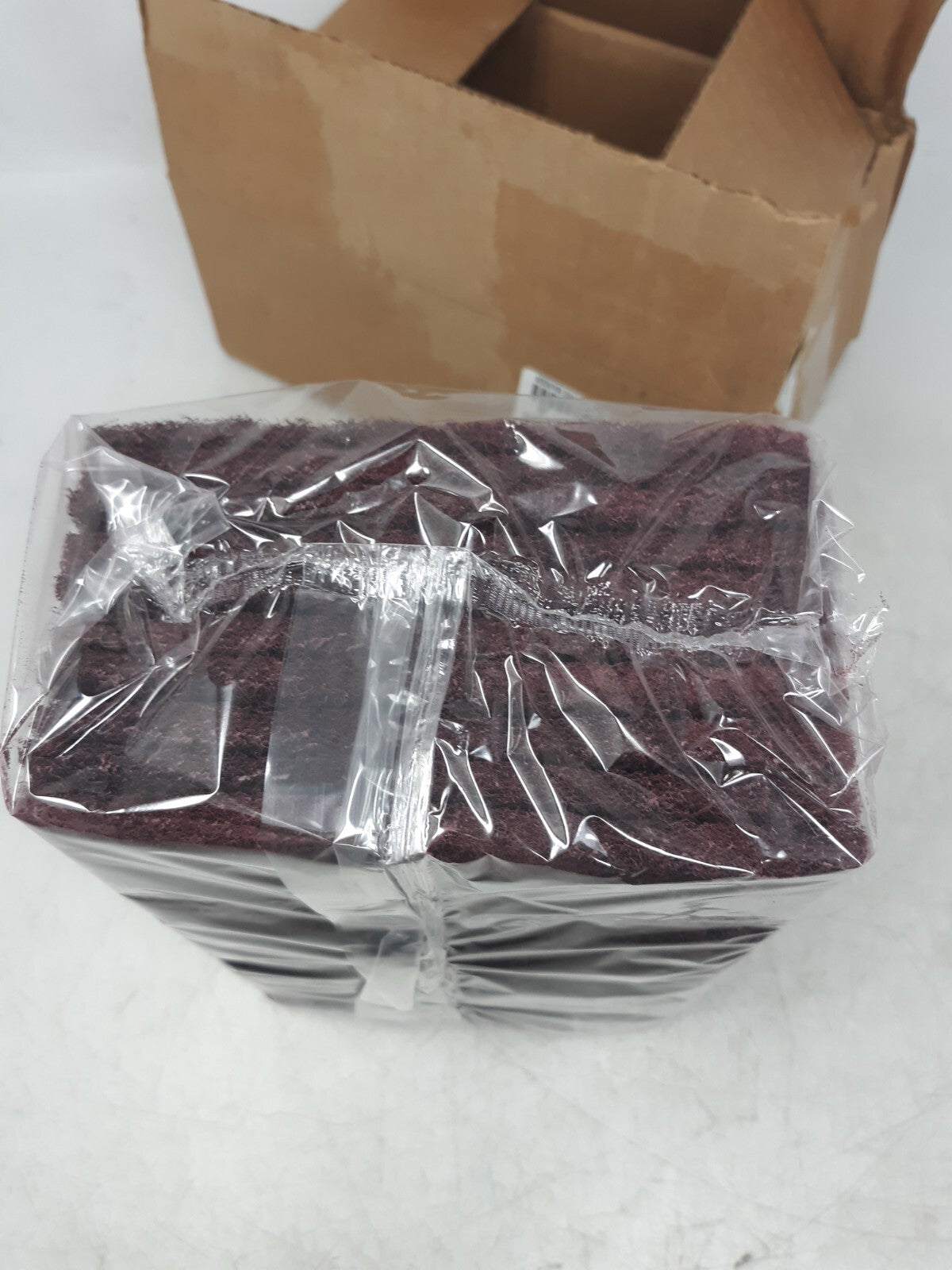 Imperial 73240 6x9 Maroon Surface Conditioning Hand Pads | Fine Grit | Box of 20