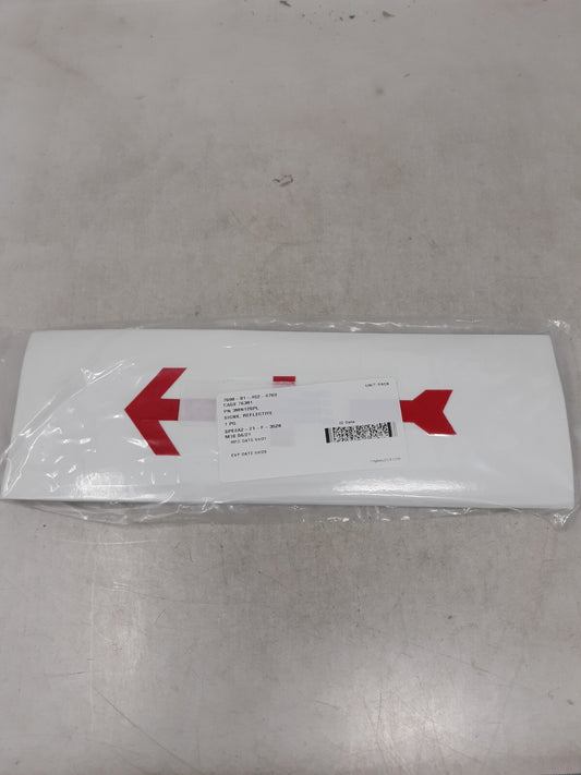 3M PHOTOLUMINESCENT FILM 6900, SHIPBOARD SIGN 3MN126PL, WITH ARROW, 10/PACKAGE