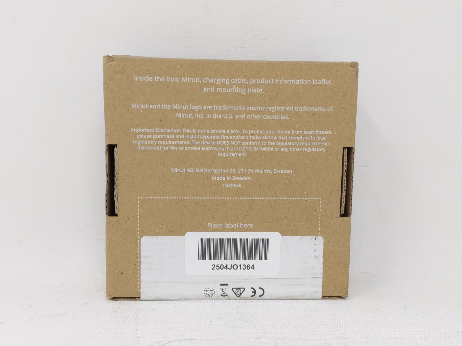 MINUT Smart Alarm Noise Motion System MT-AM1 white *new*