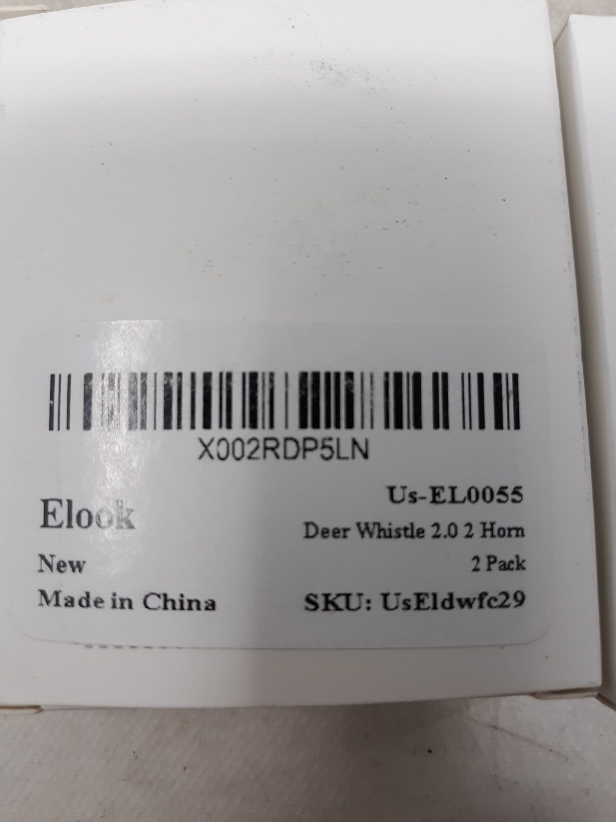 Lot of 2 Elook Upgraded Deer Whistles 2.0 Horn for Car (2 Pack)