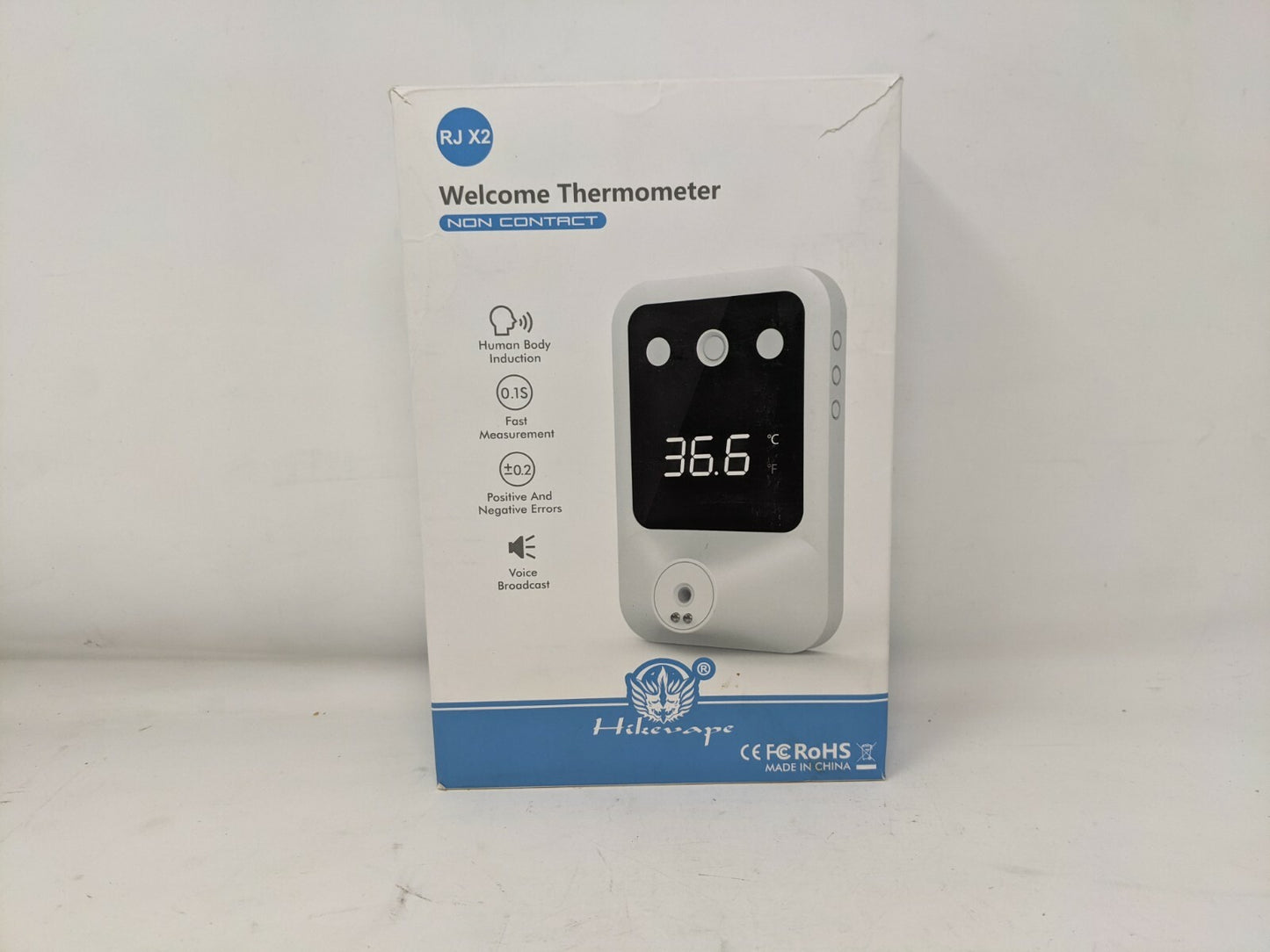 RJ X2 Welcome Thermometer Non Contact - Human Body Induction, Voice Broadcast