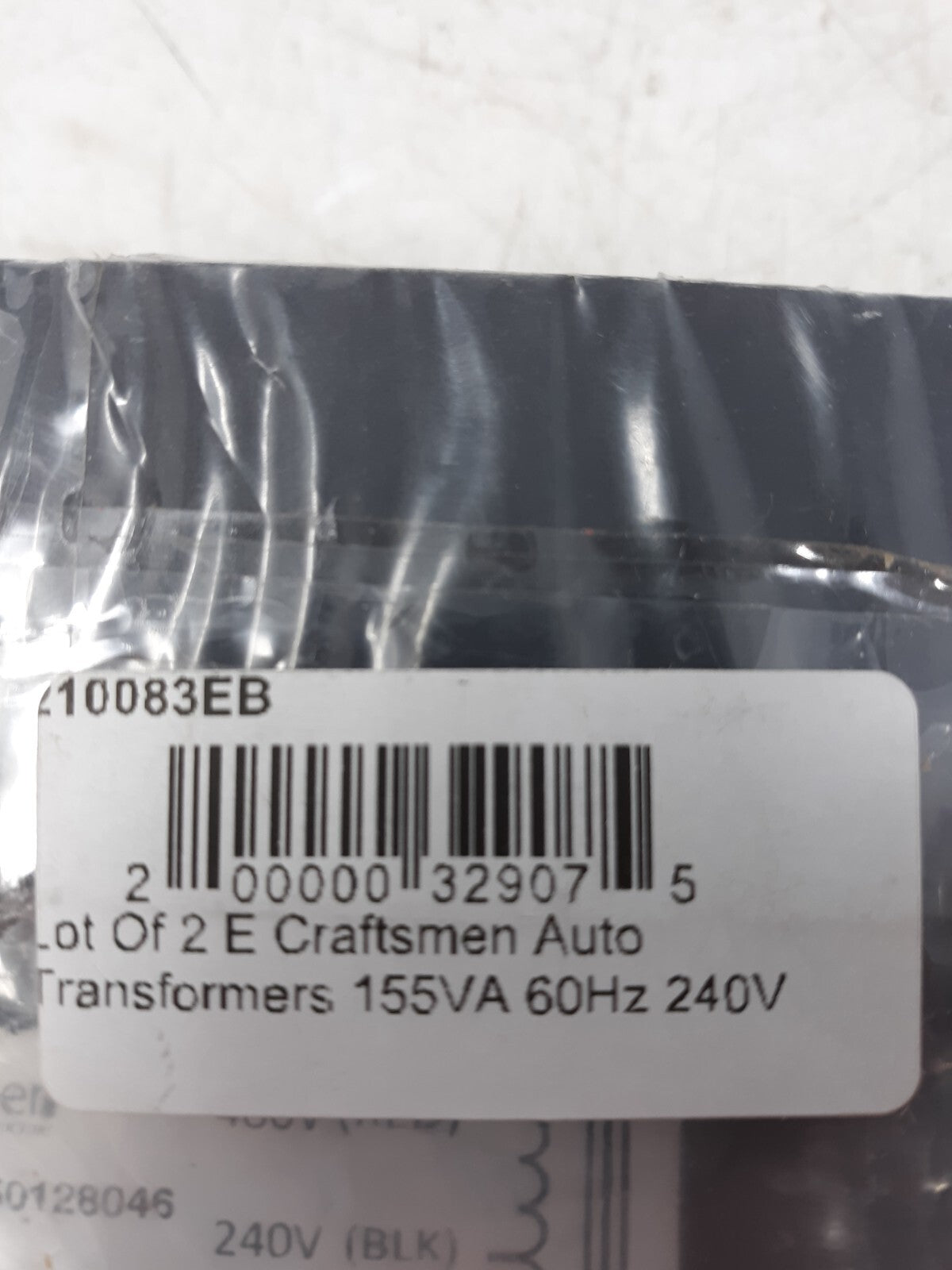 Lot of 2 E Craftsmen Autotransformers 155VA 240V 60Hz – Assembled in Canada