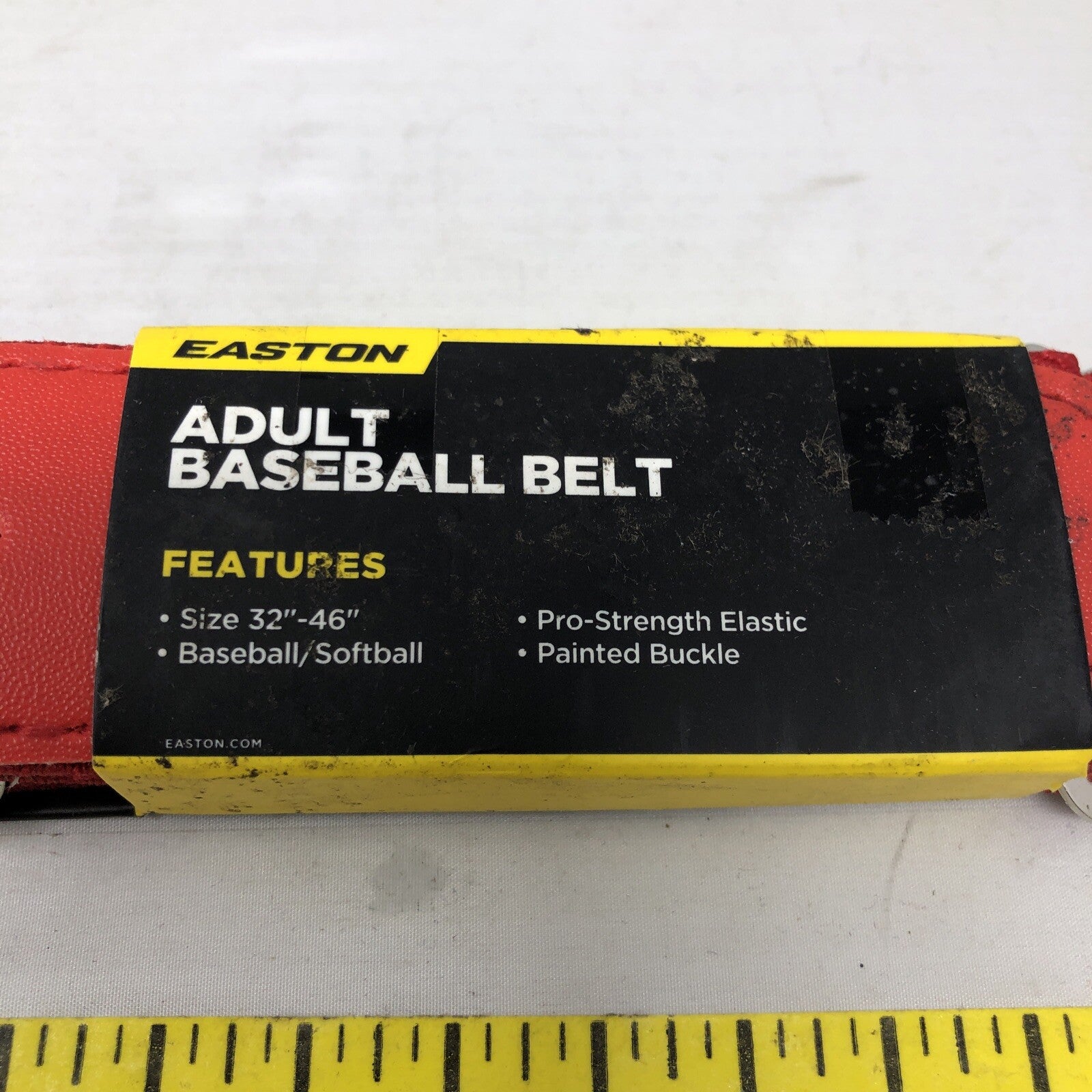 Easton Adult Baseball Belt 32”-46” Red