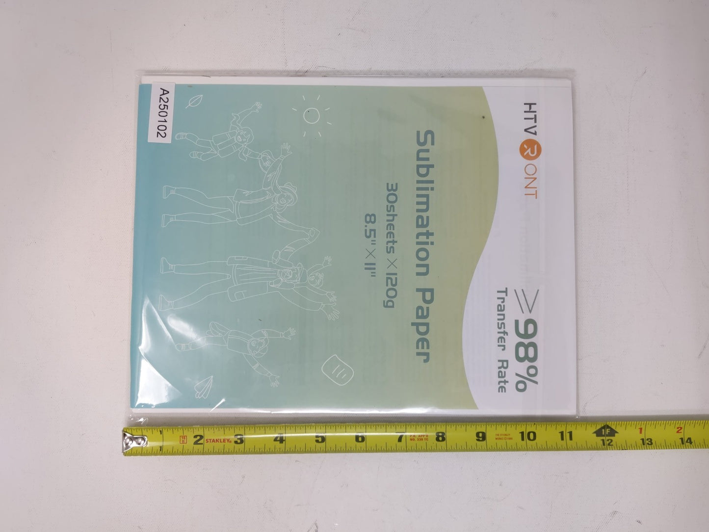 HTVRONT Sublimation Paper - 30 Sheets x 120g - 8.5"x11" - Sealed - 98% Transfer